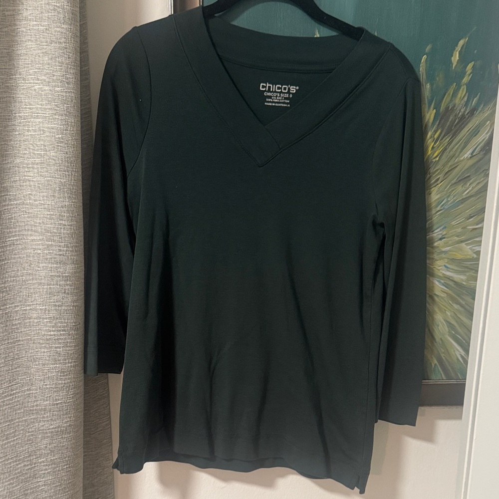 Chico’s Forest Green T-Shirt